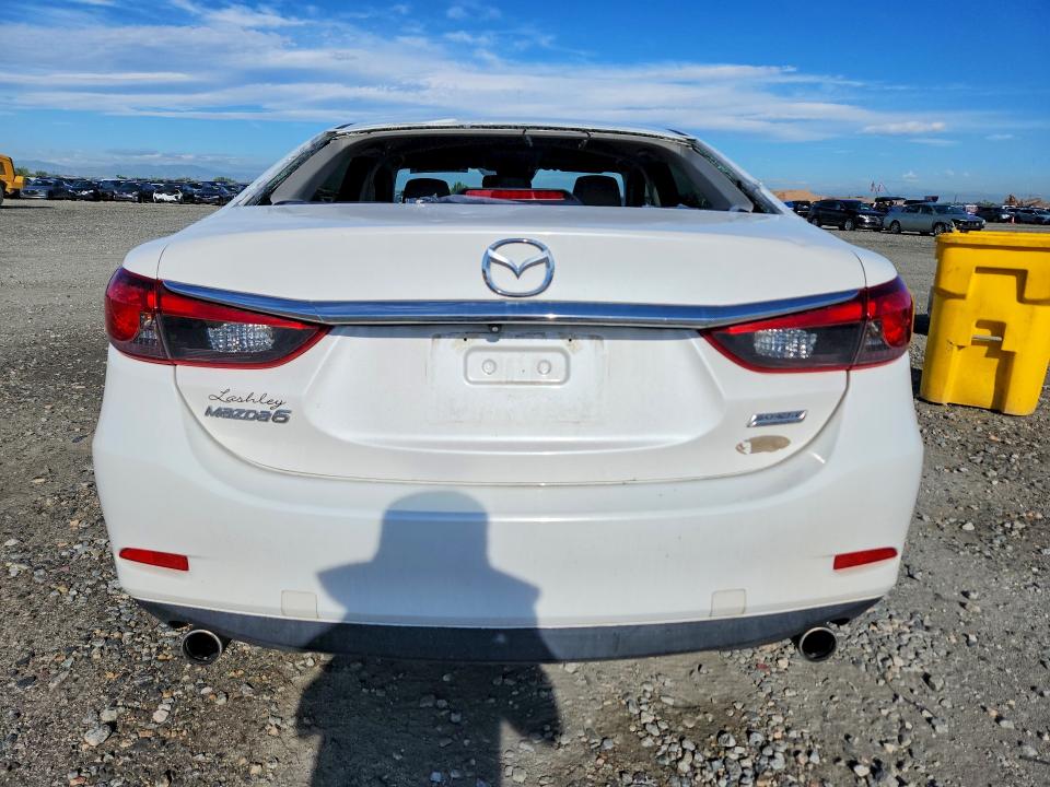 2014 Mazda 6 VIN JM1GJ1T59E1105534 COPART salvage auction — HAIL, Co - Certificate Of Title, sold $4,750 on 2026-09-08 (photo 6)