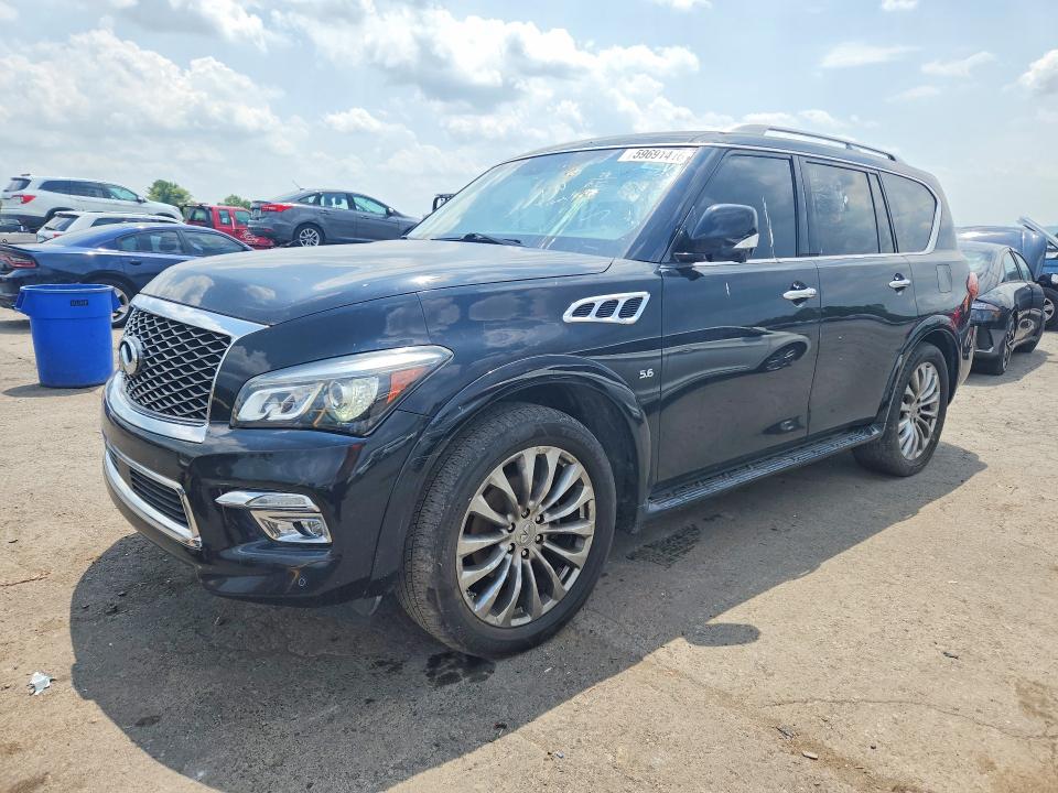 2016 Infiniti Qx80 VIN JN8AZ2NC2G9400970 COPART salvage auction — MINOR DENT/SCRATCHES, In - Certificate Of Title (P), sold $3,450 on 2026-07-10 (photo 1)
