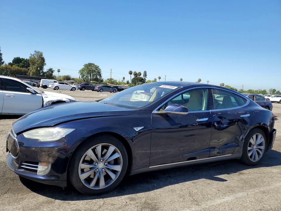 2015 Tesla Model s VIN 5YJSA1S12FFP73371 COPART salvage auction — SIDE, Ca - Salvage Certificate, sold $2,750 on 2026-07-28 (photo 1)