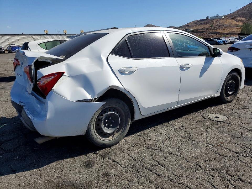 2017 Toyota Corolla VIN 5YFBURHE6HP679825 COPART salvage auction — REAR END, Ca - Salvage Certificate, sold $3,100 on 2026-07-30 (photo 3)