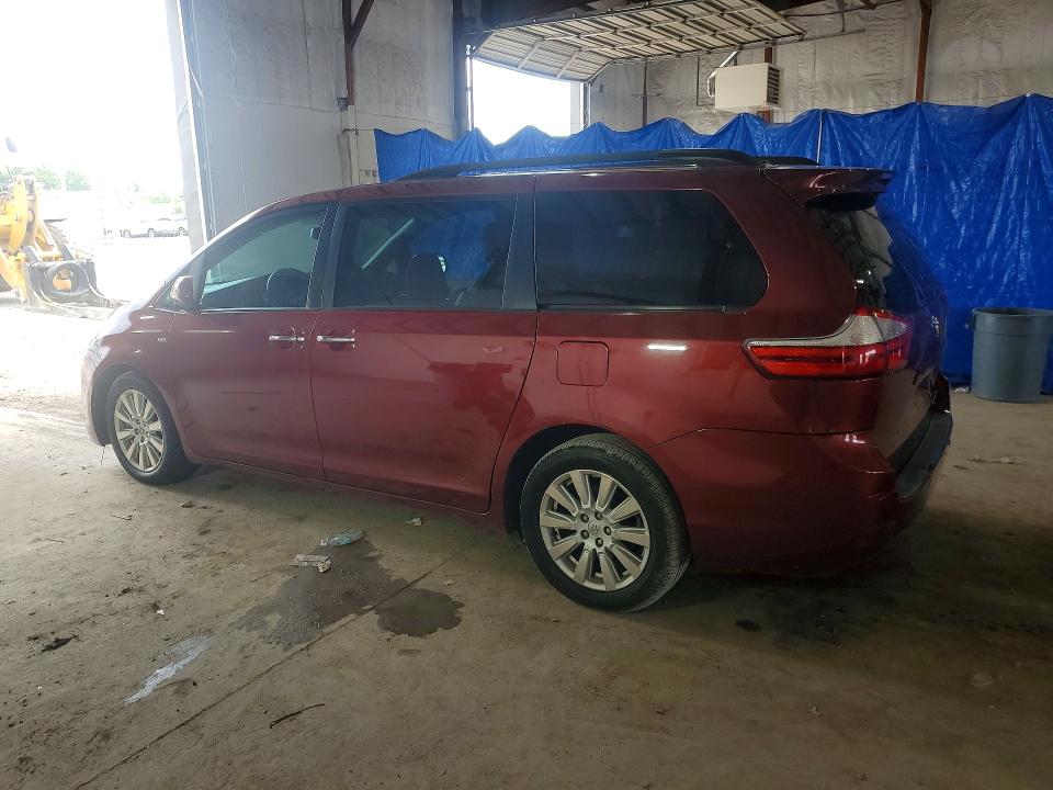 2017 Toyota Sienna VIN 5TDDZ3DC2HS173332 COPART salvage auction — MINOR DENT/SCRATCHES, Va - Certificate Of Title, sold $6,300 on 2026-07-27 (photo 2)