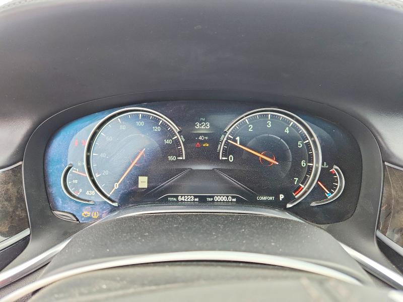 2018 BMW 7er VIN WBA7E4C59JGV28091 COPART salvage auction — FRONT END, Ny - Mv-907A Salvage Certificate, sold $80 on 2026-07-27 (photo 9)
