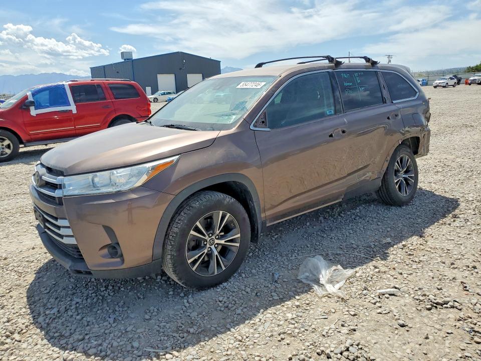 2019 Toyota Highlander VIN 5TDBZRFH8KS982070 COPART salvage auction — REAR END, Co - Certificate Of Title, sold $8,600 on 2026-07-24 (photo 1)