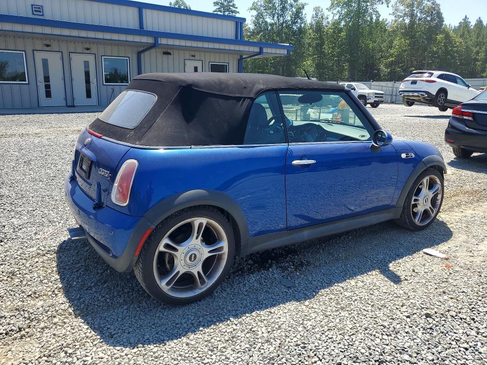 2005 Mini Cooper VIN WMWRH33415TF80638 COPART salvage auction — FRONT END, Nc - Salvage Certificate Of Title, sold $4,100 on 2026-08-20 (photo 3)