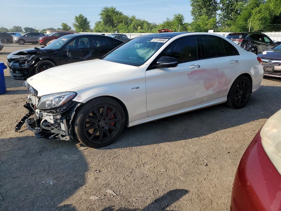 2018 Mercedes-benz C class VIN 55SWF6EB0JU260941 — COPART salvage auction photo