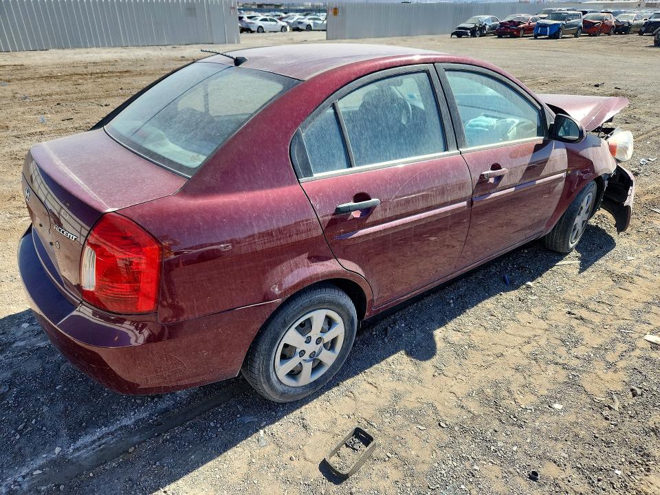 2006 Hyundai Accent VIN KMHCN46CX6U033804 COPART salvage auction — FRONT END, Nv - Non-Repairable Vehicle Cert, sold $450 on 2026-07-07 (photo 3)