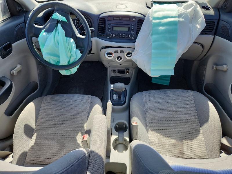 2006 Hyundai Accent VIN KMHCN46CX6U033804 COPART salvage auction — FRONT END, Nv - Non-Repairable Vehicle Cert, sold $450 on 2026-07-07 (photo 8)
