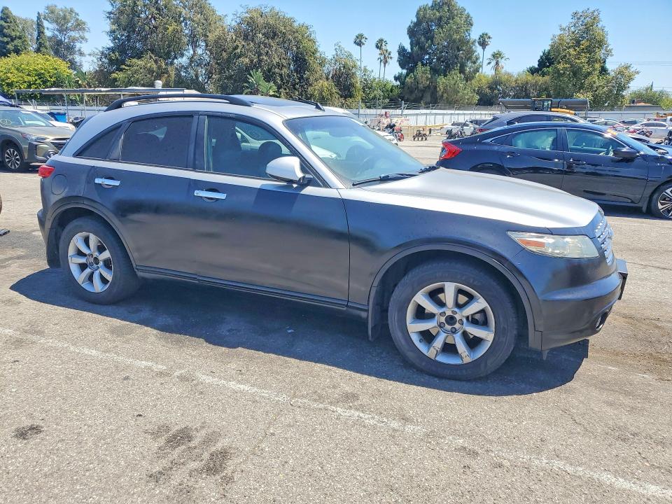 2005 Infiniti Fx VIN JNRAS08U25X104025 COPART salvage auction — SIDE, Ca - Salvage Certificate, sold $400 on 2026-07-31 (photo 4)