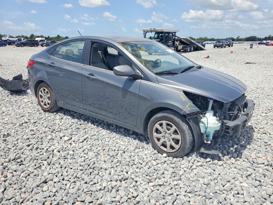 2012 Hyundai Accent VIN KMHCT4AE4CU244507 COPART salvage auction — FRONT END, Fl - Cert Of Title Slvg Rebuildable, sold $800 on 2026-07-31 (photo 4)