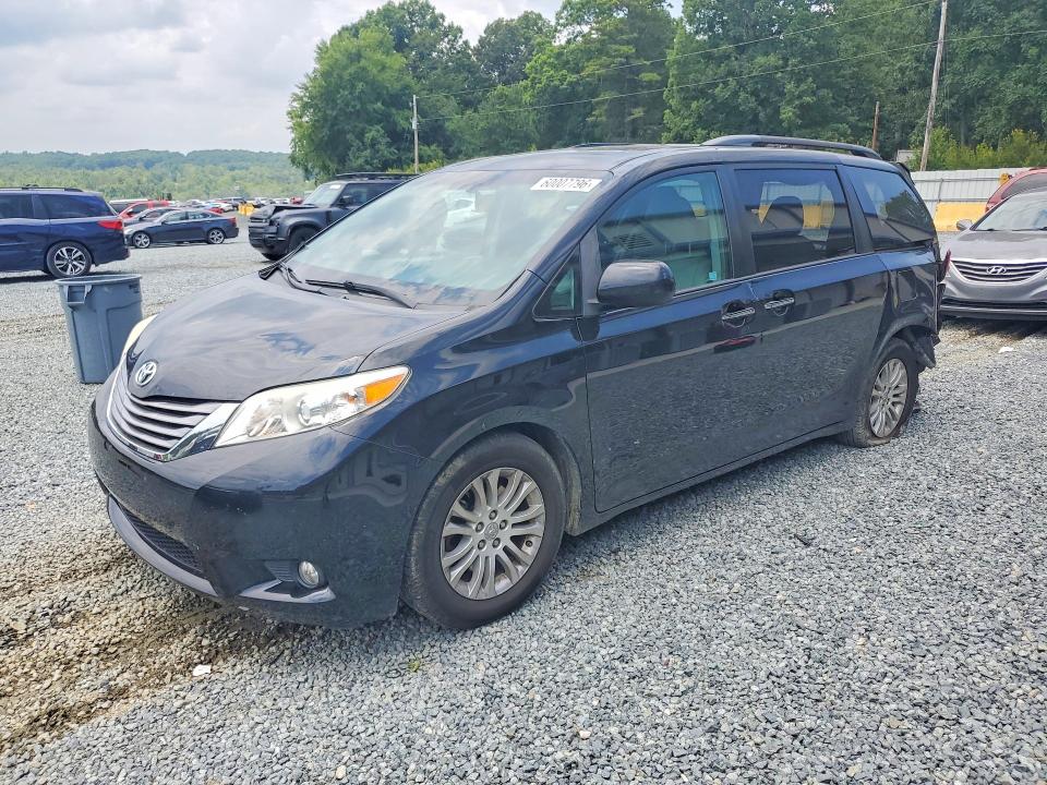 2017 Toyota Sienna VIN 5TDYZ3DC3HS858991 COPART salvage auction — REAR END, NC - SALVAGE CERTIFICATE OF TITLE, sold $275 on 2026-07-30 (photo 1)