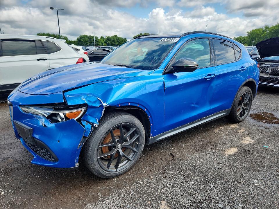2019 Alfa romeo Stelvio VIN ZASPAKBN9K7C52170 COPART salvage auction — FRONT END, CT - CERTIFICATE OF TITLE (P), sold $5,700 on 2026-08-06 (photo 1)