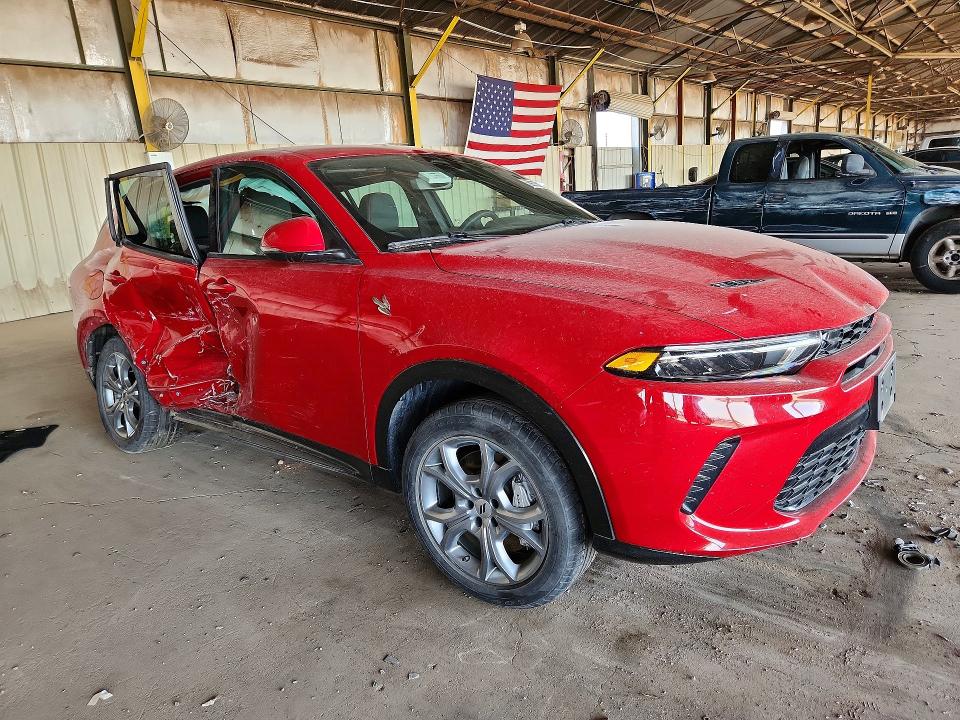 2024 Dodge Hornet VIN ZACPDFCW7R3A44081 COPART salvage auction — FRONT END, Ca - Dis/Dlr/Exp Nonrepairable Cert, sold $3,800 on 2026-07-13 (photo 4)