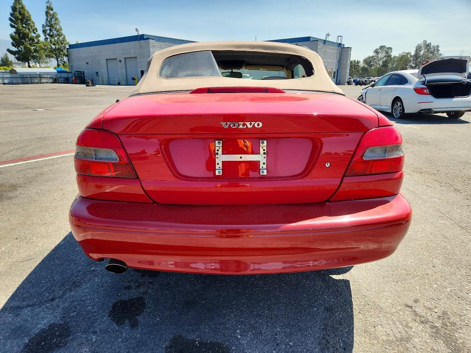 2002 Volvo C70 VIN YV1NC53D72J027700 COPART salvage auction — VANDALISM, Ca - Salvage Certificate, sold $400 on 2026-08-04 (photo 6)