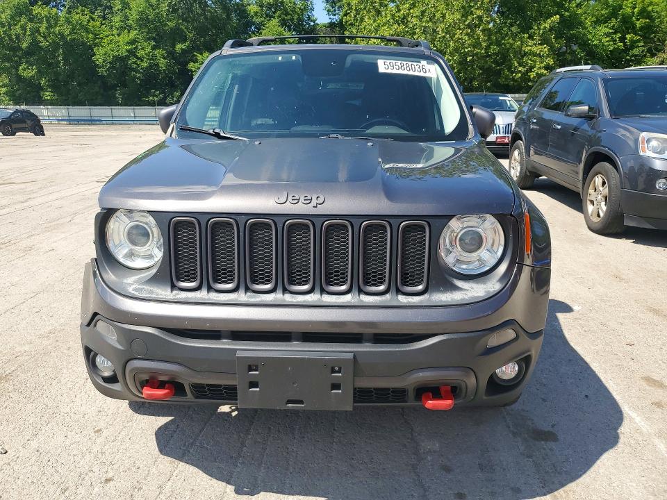 2017 Jeep Renegade VIN ZACCJBCB4HPG68179 COPART salvage auction — FRONT END, Pa - Certificate Of Salvage, sold $600 on 2026-07-30 (photo 5)