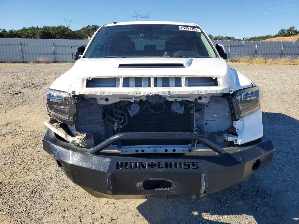 2018 Toyota Tundra VIN 5TFDY5F16JX755332 COPART salvage auction — FRONT END, Ca - Salvage Certificate, sold $15,300 on 2026-07-31 (photo 5)