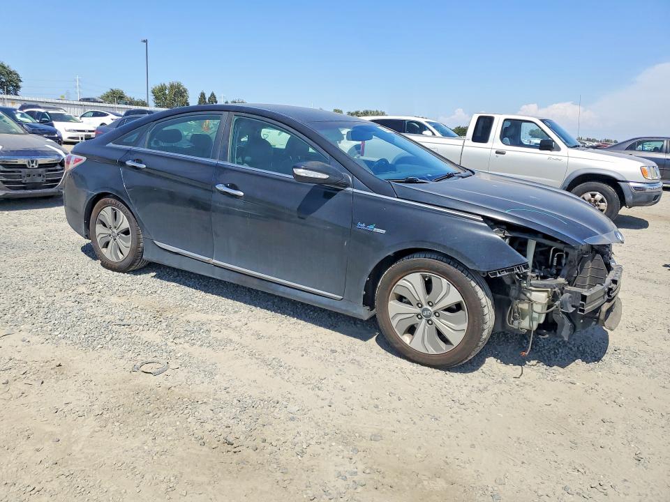 2013 Hyundai Sonata VIN KMHEC4A44DA100989 COPART salvage auction — FRONT END, Ca - Salvage Certificate, sold $300 on 2026-07-09 (photo 4)