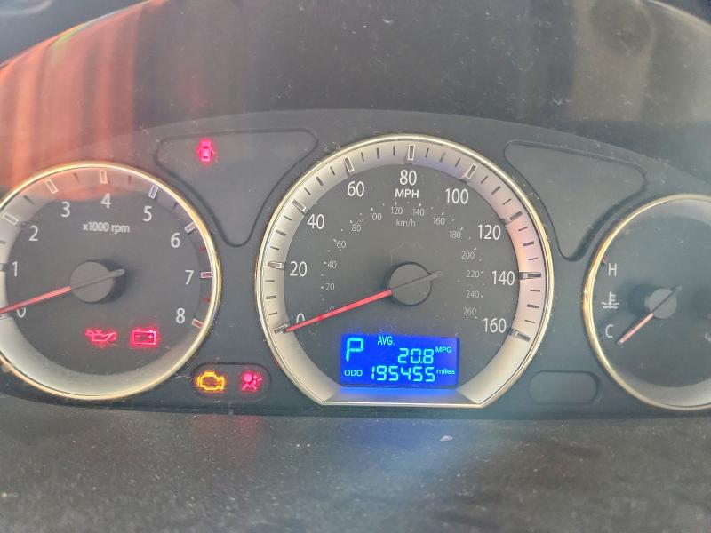 2009 Hyundai Sonata VIN 5NPEU46C29H548181 COPART salvage auction — FRONT END, Az - Certificate Of Title (P), sold $500 on 2026-07-20 (photo 9)