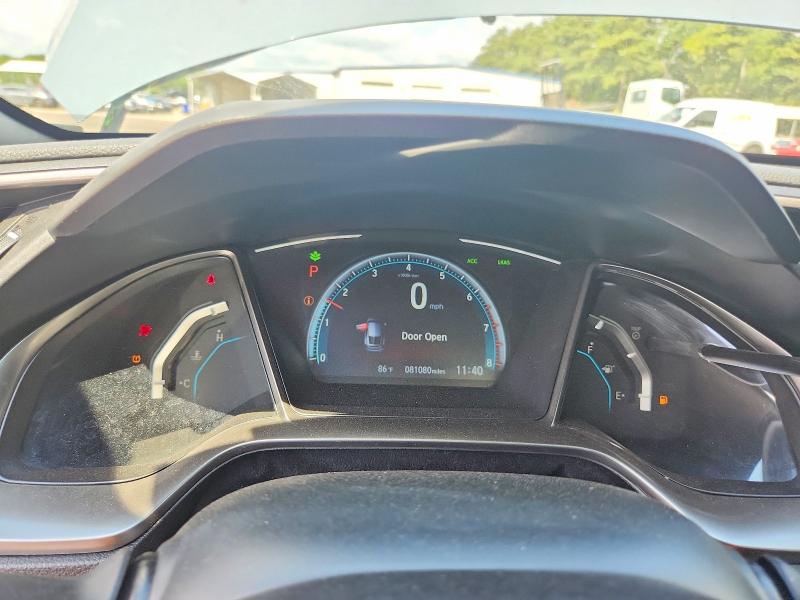 2021 Honda Civic VIN SHHFK7H62MU226648 COPART salvage auction — FRONT END, GA - CERT OF TITLE-SALVAGE (P), sold $7,300 on 2026-07-31 (photo 9)