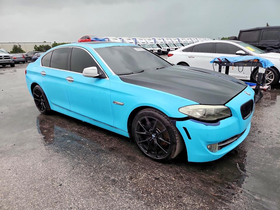 2011 BMW 5 series VIN WBAFR9C53BC757470 COPART salvage auction — FRONT END, FL - CERTIFICATE OF TITLE (P), sold $375 on 2026-07-23 (photo 4)
