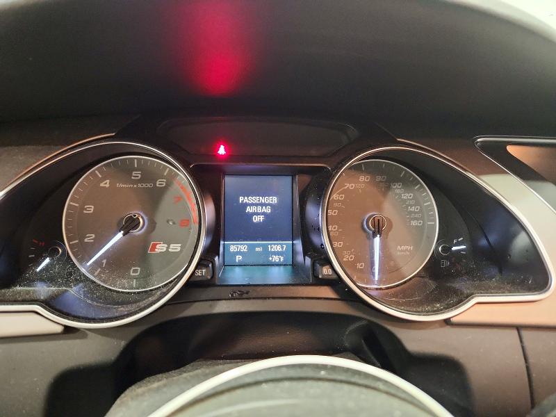 2013 Audi Rs5 VIN WAUCGAFR3DA001015 COPART salvage auction — REAR END, Pa - Certificate Of Salvage, sold $3,050 on 2026-07-28 (photo 9)