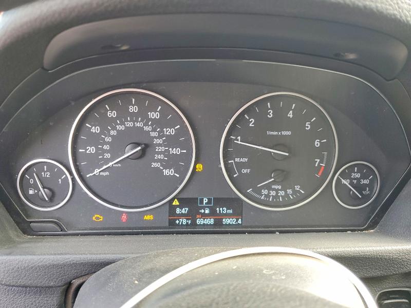 2018 BMW 3er VIN WBA8E1G53JNU92150 COPART salvage auction — FRONT END, CA - SALVAGE CERTIFICATE, sold $3,100 on 2026-08-21 (photo 9)