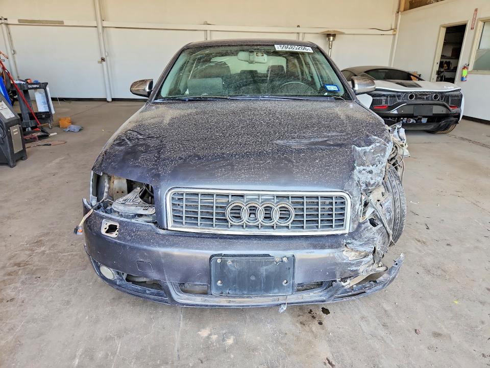 2004 Audi A4 VIN WAULC68E54A107999 COPART salvage auction — FRONT END, Tx - Salvage Vehicle Title, sold $125 on 2026-07-31 (photo 5)
