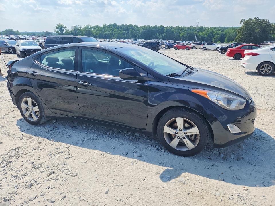 2013 Hyundai Elantra VIN KMHDH4AE3DU838609 COPART salvage auction — REAR END, Ga - Cert Of Title-Salvage, sold $725 on 2026-07-13 (photo 4)
