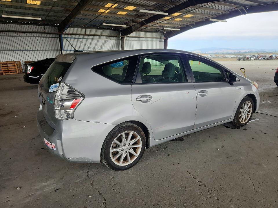 2013 Toyota Prius VIN JTDZN3EU0D3193292 COPART salvage auction — REAR END, Ca - Salvage Certificate, sold $2,550 on 2026-07-16 (photo 3)
