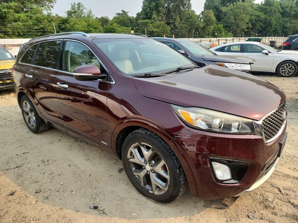 2017 Kia Sorento VIN 5XYPKDA56HG221344 COPART salvage auction — FRONT END, De - Certificate Of Title, sold $2,150 on 2026-07-22 (photo 4)