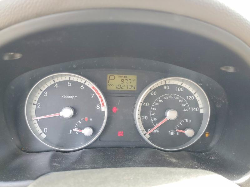 2008 Hyundai Accent VIN KMHCN46C68U259454 COPART salvage auction — NORMAL WEAR, ME - CERTIFICATE OF TITLE, sold $300 on 2026-07-15 (photo 9)