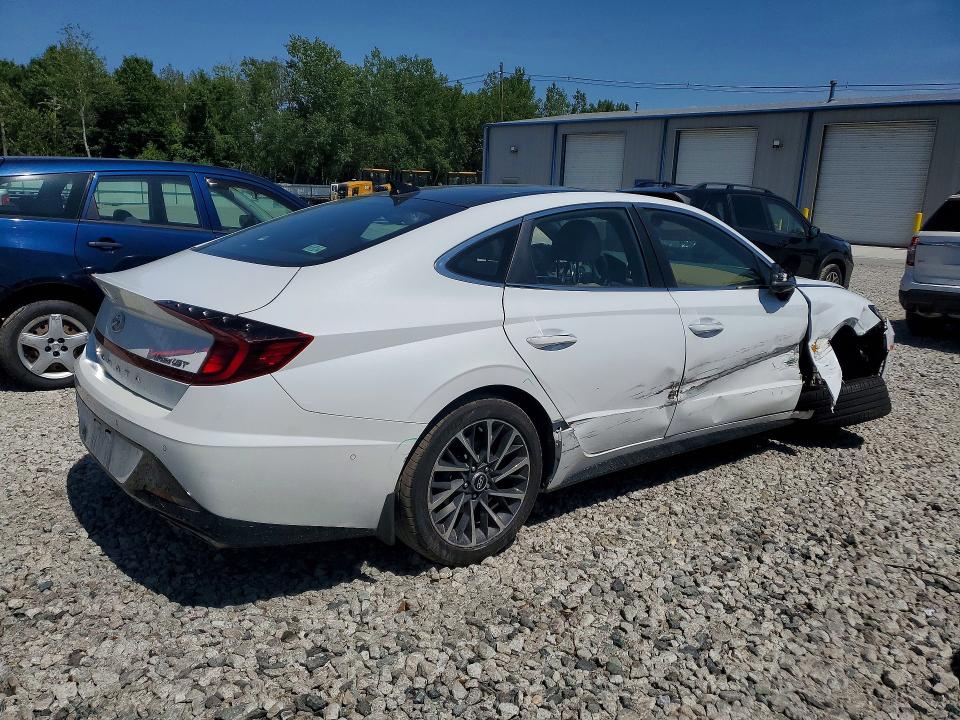 2021 Hyundai Sonata VIN 5NPEH4J24MH104389 COPART salvage auction — FRONT END, MA - CERT OF TITLE-SALVAGE (P), sold $850 on 2026-07-24 (photo 3)