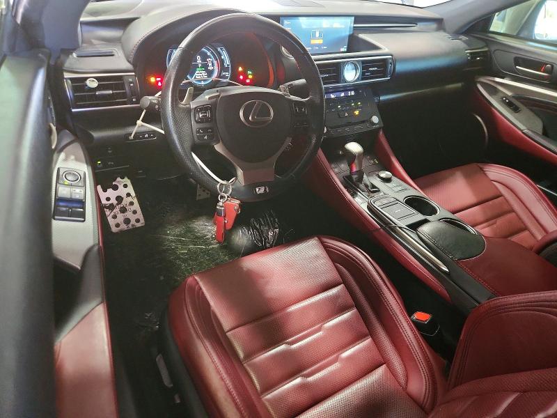 2015 Lexus Rc VIN JTHSE5BC3F5002219 COPART salvage auction — REAR END, Va - Cert Of Title - Salvage, sold $7,300 on 2026-08-14 (photo 8)