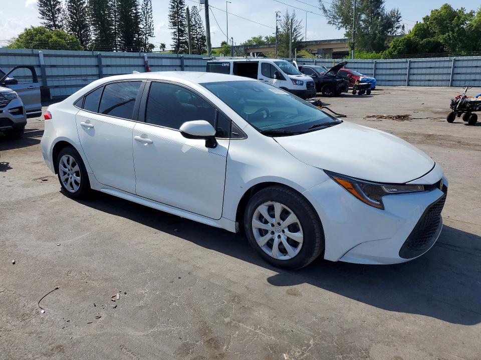 2020 Toyota Corolla VIN 5YFEPRAEXLP042895 COPART salvage auction — MINOR DENT/SCRATCHES, Fl - Certificate Of Title, sold $6,300 on 2026-07-27 (photo 4)