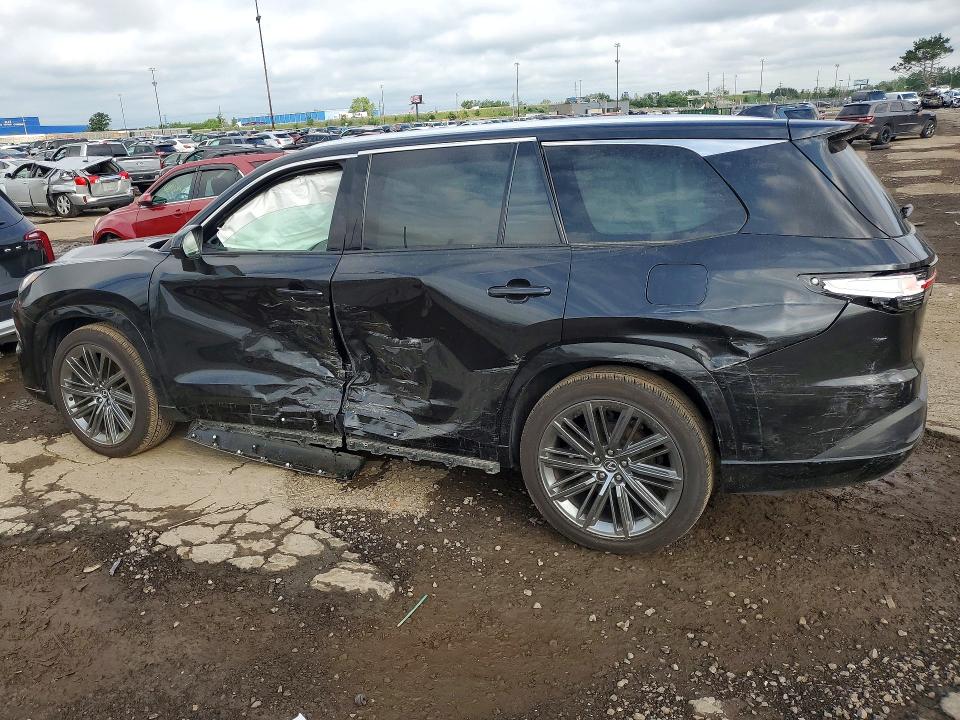 2025 Lexus Tx VIN 5TDAAAB66SS039426 COPART salvage auction — SIDE, Mi - Certificate Of Title, sold $27,750 on 2026-08-25 (photo 2)