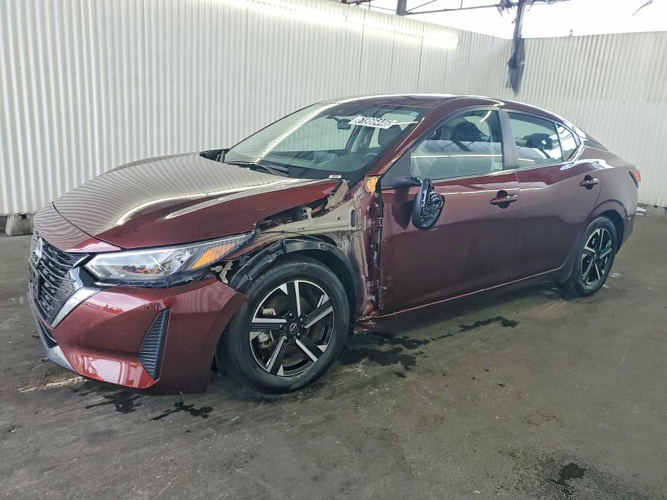2025 Nissan Sentra VIN 3N1AB8CVXSY324590 COPART salvage auction — FRONT END, Fl - Certificate Of Title (P), sold $11,100 on 2026-07-27 (photo 1)