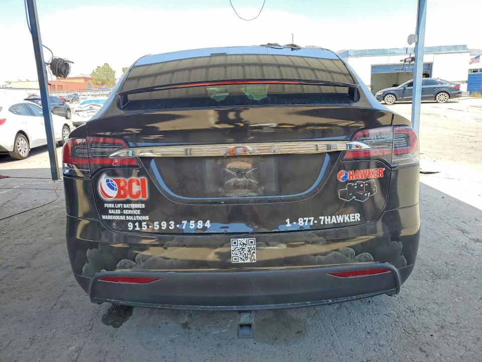 2021 Tesla Model x VIN 5YJXCDE20MF320515 COPART salvage auction — FRONT END, TX - SALVAGE VEHICLE TITLE (P), sold $6,100 on 2026-07-24 (photo 6)
