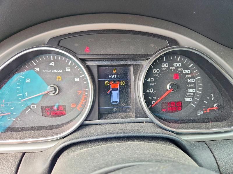 2010 Audi Q7 VIN WA1CYAFE7AD001522 COPART salvage auction — FRONT END, Ca - Salvage Certificate, sold $750 on 2026-07-23 (photo 9)