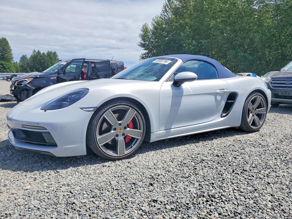 2025 Porsche Boxster VIN WP0CD2A88SK231205 COPART salvage auction — VANDALISM, Wa - Bill Of Sale, sold $66,000 on 2026-08-17 (photo 1)