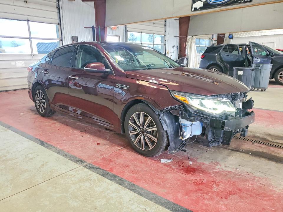 2019 Kia Optima VIN 5XXGU4L12KG329167 COPART salvage auction — FRONT END, Ny - Mv-907A Salvage Certificate, sold $2,250 on 2026-07-27 (photo 4)