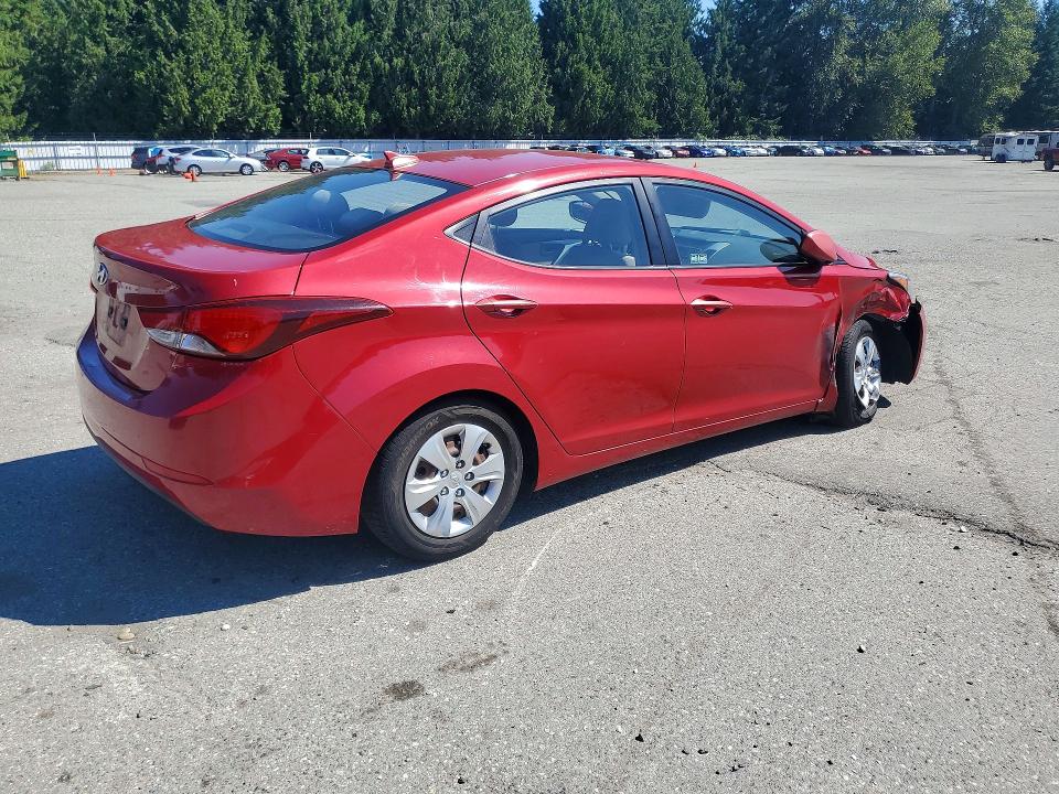 2016 Hyundai Elantra VIN KMHDH4AE1GU526566 COPART salvage auction — FRONT END, Wa - Bill Of Sale, sold $450 on 2026-07-27 (photo 3)
