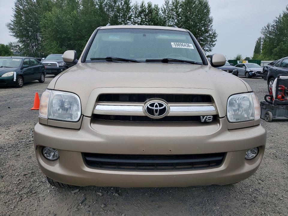 2006 Toyota Sequoia VIN 5TDBT44A26S264546 COPART salvage auction — FRONT END, Wa - Vehicle Cert Of Ownership-Titl, sold $4,524 on 2026-07-08 (photo 5)