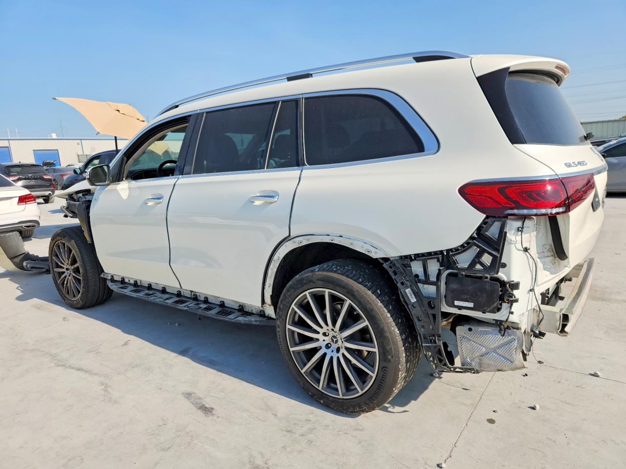 2023 Mercedes-Benz GLS-Class VIN 4JGFF5KE8PA891234 COPART salvage auction — Front End, TX - SALVAGE VEHICLE TITLE, sold $30,000 on 2026-08-14 (photo 2)