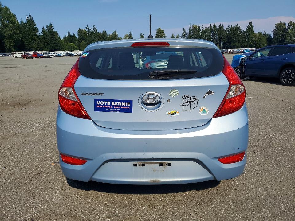 2013 Hyundai Accent VIN KMHCT5AEXDU126226 COPART salvage auction — FRONT END, Wa - Bill Of Sale, sold $2,000 on 2026-07-27 (photo 6)