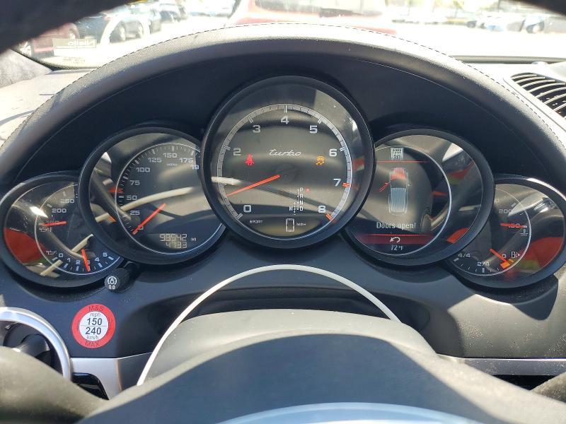 2014 Porsche Cayenne VIN WP1AC2A29ELA80717 COPART salvage auction — SIDE, CA - SALVAGE CERTIFICATE, sold $11,500 on 2026-08-26 (photo 9)