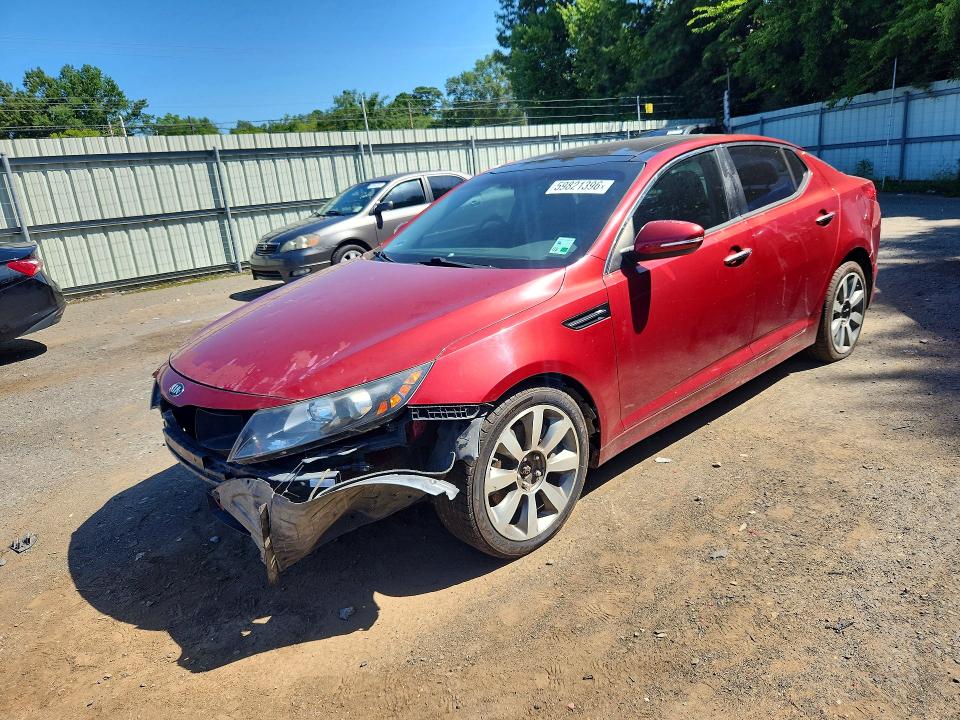 2013 Kia Optima VIN 5XXGR4A68DG183733 COPART salvage auction — FRONT END, LA - PERMIT TO SELL, sold $550 on 2026-07-30 (photo 1)