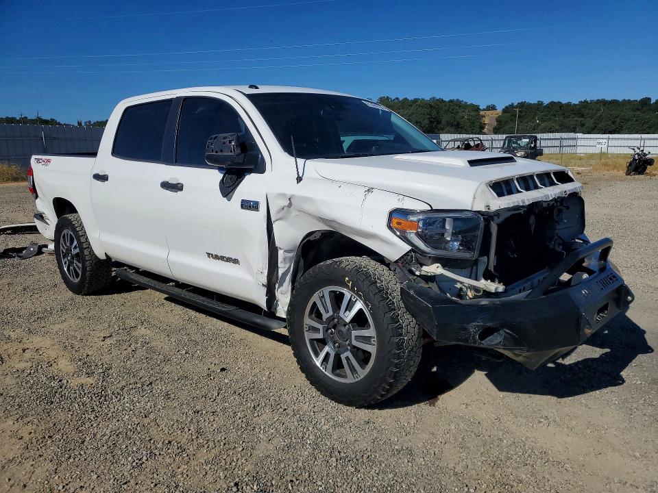 2018 Toyota Tundra VIN 5TFDY5F16JX755332 COPART salvage auction — FRONT END, Ca - Salvage Certificate, sold $15,300 on 2026-07-31 (photo 4)