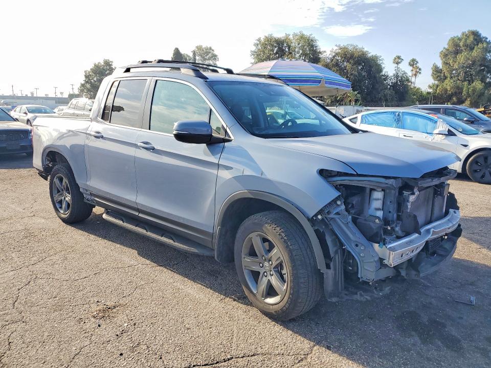 2023 Honda Ridgeline VIN 5FPYK3F51PB061698 COPART salvage auction — FRONT END, Ca - Salvage Certificate, sold $8,100 on 2026-08-21 (photo 4)