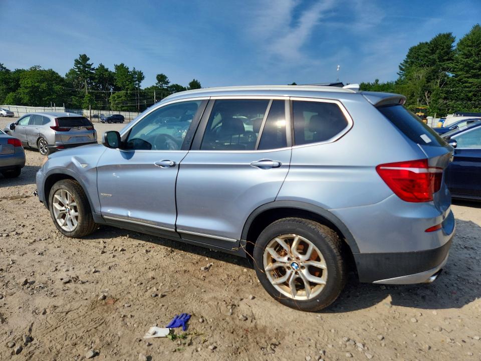 2011 BMW X3 VIN 5UXWX7C52BLT78729 COPART salvage auction — FRONT END, MA - CERT OF TITLE-RECONSTRCTD COLL, sold $325 on 2026-07-23 (photo 2)