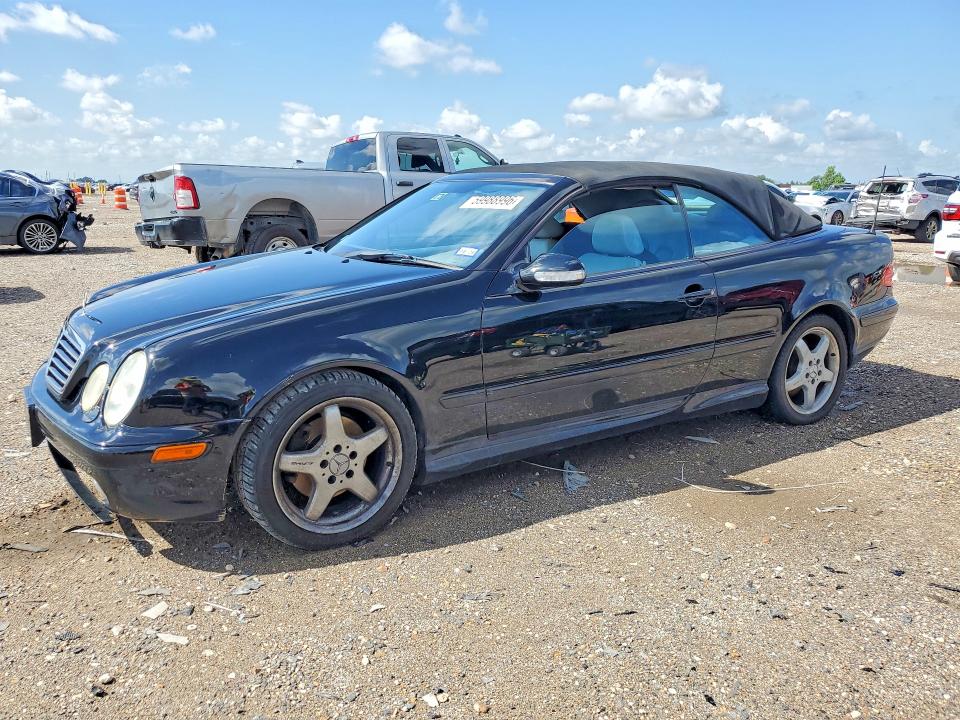 2003 Mercedes-benz Clk-class VIN WDBLK70G03T143688 COPART salvage auction — MINOR DENT/SCRATCHES, TX - CERTIFICATE OF TITLE, sold $400 on 2026-07-13 (photo 1)
