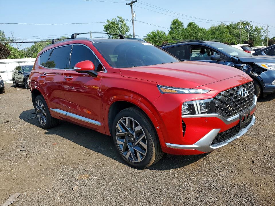 2021 Hyundai Santa fe VIN 5NMS5DAL9MH347536 COPART salvage auction — REAR END, Ct - Cert Of Title-Salvage, sold $7,300 on 2026-08-21 (photo 4)